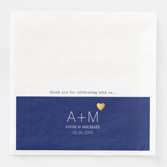 Guardanapo De Papel De Jantar obrigado por celebrar conosco... (Frente)