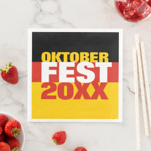 Guardanapo De Papel De Jantar Oktoberfest Octoberfest Flag Alemão