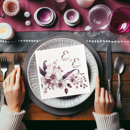 Guardanapo De Papel De Jantar Orquídeas brancas e magenta deliciosas personalizá