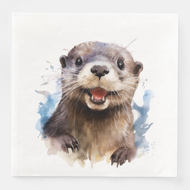 Guardanapo De Papel De Jantar Otter (Frente)
