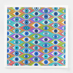 Guardanapo De Papel De Jantar Padrão colorido de proteção dos olhos Mau