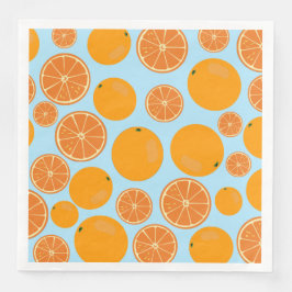Guardanapo De Papel De Jantar Padrão de Fruta laranja