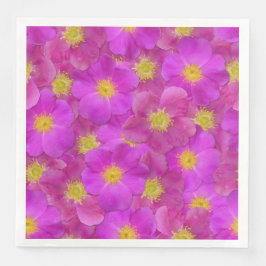 Guardanapo De Papel De Jantar Padrão Selvagem de Rosa