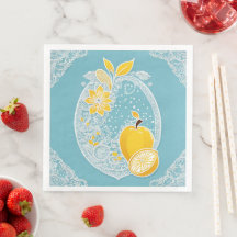 Padrões de frutas amarelas e azuis arte de IA