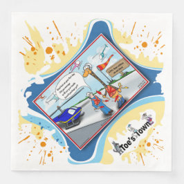 Guardanapo De Papel De Jantar Pain In The Neck | Get Well Dinner Napkin