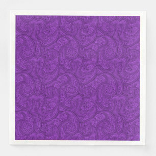 Guardanapo De Papel De Jantar Paisley roxo