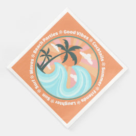 Guardanapo De Papel De Jantar Palmeiras tropicais das ilhas havaianas