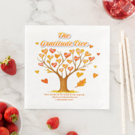 Guardanapo De Papel De Jantar Papel "Árvore de Gratidão" Napkin
