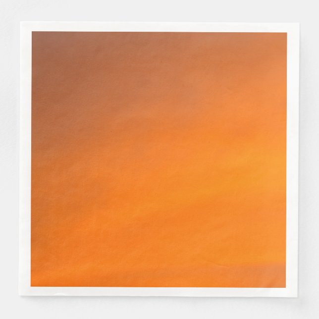 Guardanapo De Papel De Jantar Papel de Abstrato de Laranja Sunset Janto Napkins (Frente)