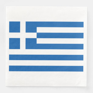 Guardanapo De Papel De Jantar Papel de Bandeira Grego - Nápoles