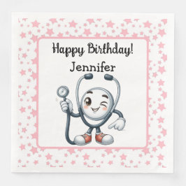 Guardanapo De Papel De Jantar Papel de Festa de aniversário para Enfermeira