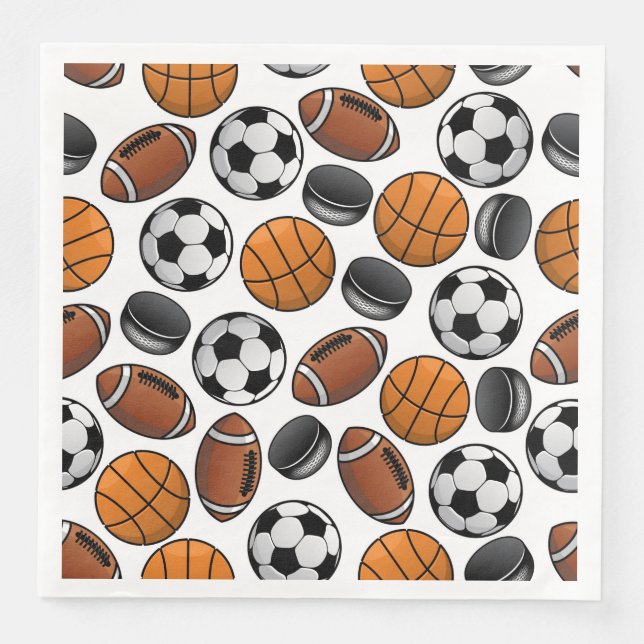 Guardanapo De Papel De Jantar Papel de Ventilador Esportivo Janta Napkins (Frente)