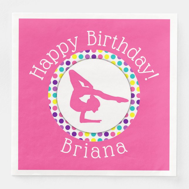 Guardanapo De Papel De Jantar Papel do Partido da Ginástica Janta Napkins (Frente)