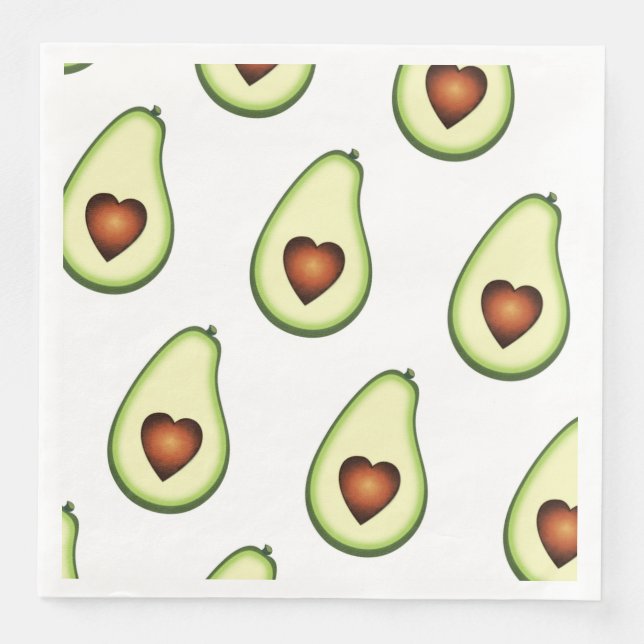 Guardanapo De Papel De Jantar Papel Napkin - Avocado (Frente)