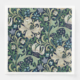 GUARDANAPO DE PAPEL DE JANTAR PAPEL NAPKIN : WILLIAM MORRIS : HONEYSUCKLE