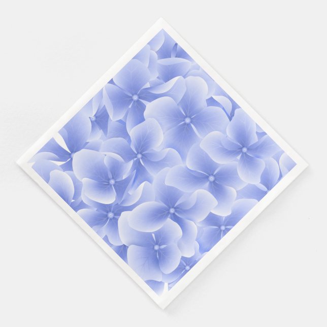 Guardanapo De Papel De Jantar Papel Napkins-Blue Hydrangeas (Canto)
