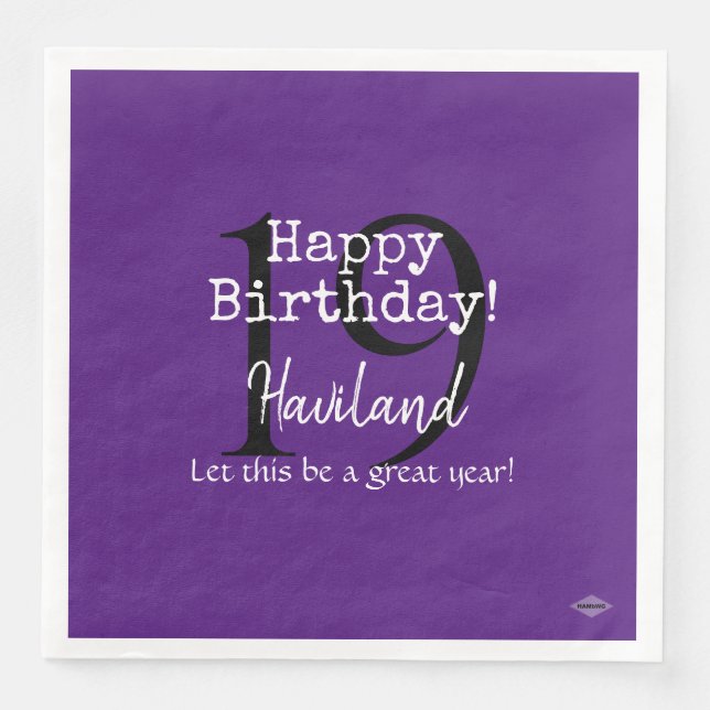 Guardanapo De Papel De Jantar Papel personalizável Nápoles HAMbyWG (Frente)