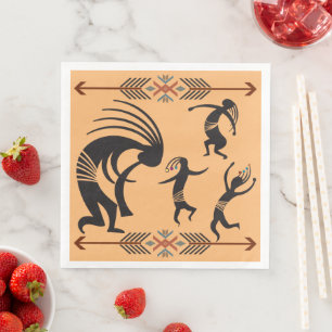 Guardanapo De Papel De Jantar Partido Dançarino do Sudoeste Kokopelli Napkins