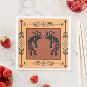 Guardanapo De Papel De Jantar Partido do Sudoeste Kokopelli Napkins
