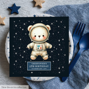 Guardanapo De Papel De Jantar Partido Personalizado do Astronauta do Urso de Ted