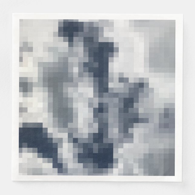 Guardanapo De Papel De Jantar Partido Pixelado Napkins (Frente)