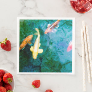 Guardanapo De Papel De Jantar Peixe Koi