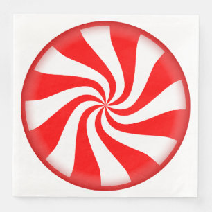 Guardanapo De Papel De Jantar Peppermint Candy