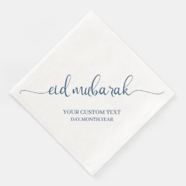 Guardanapo De Papel De Jantar Personalização da Caligrgrafia do marinho Eid Muba