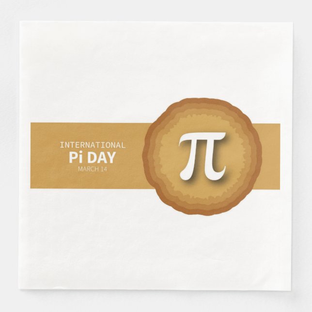 Guardanapo De Papel De Jantar Pi Day (Frente)