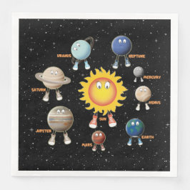 Guardanapo De Papel De Jantar Planetas e Sistema Solar