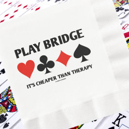 Guardanapo De Papel De Jantar Play Bridge É mais barato do que a placa Therapy 4