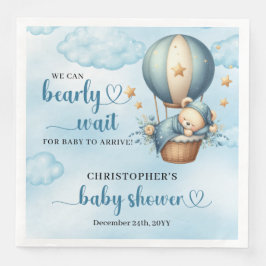 Guardanapo De Papel De Jantar Podemos esperar um ursinho adormecido