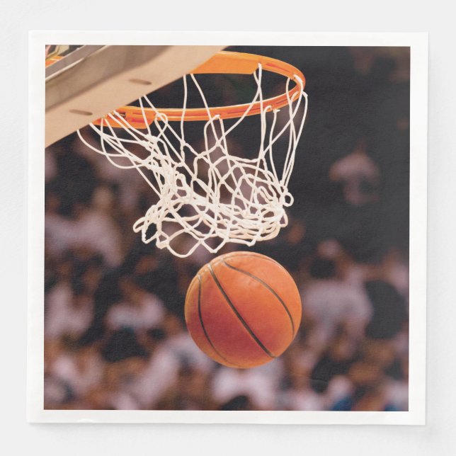 Guardanapo De Papel De Jantar Pontuação de Basquete (Frente)