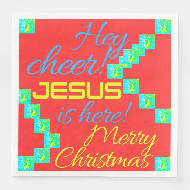 GUARDANAPO DE PAPEL DE JANTAR PRESENTE DE NATAL (Frente)