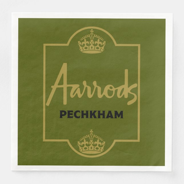 Guardanapo De Papel De Jantar Presente Novelty Britânico Clássico (Frente)