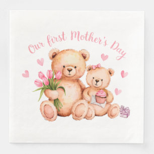 Guardanapo De Papel De Jantar Primeiro Dia de as mães