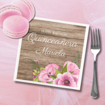Quinceañera Rosas Silvestres Rosa