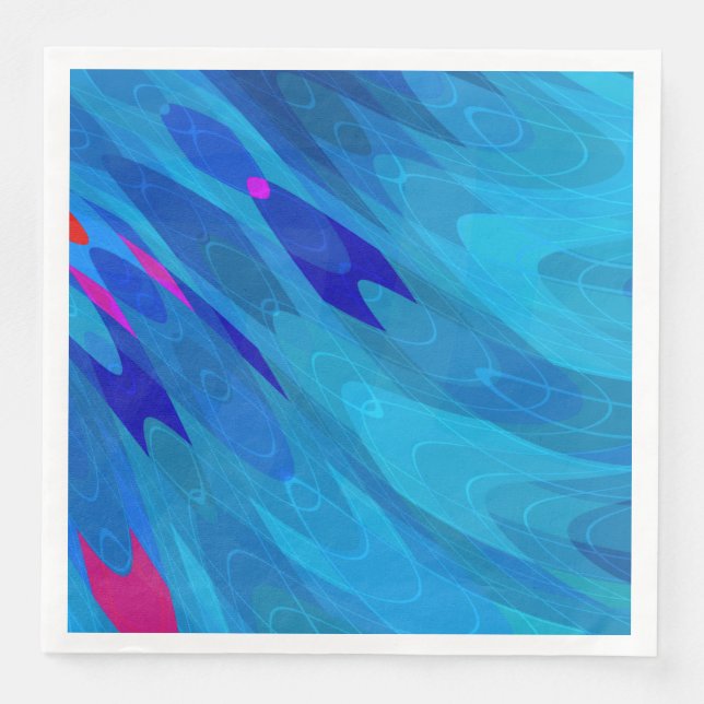 Guardanapo De Papel De Jantar Ripple do mar (Frente)