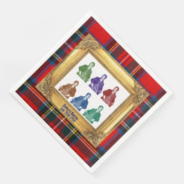 Guardanapo De Papel De Jantar Robert Burns Royal Stewart Plaid Jan 25 Multi
