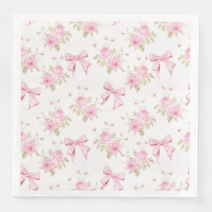 Guardanapo De Papel De Jantar Rosa de algodão cor-de-rosa coquete