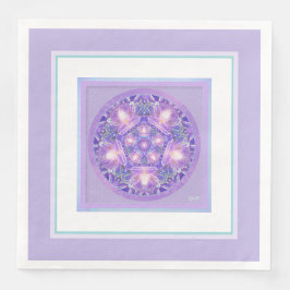 Guardanapo De Papel De Jantar Roxo W1