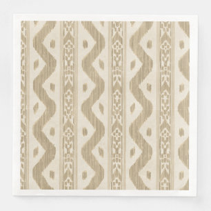 Guardanapo De Papel De Jantar Sand Ikat, Faixa Tecido para Mesa