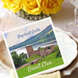 Guardanapo De Papel De Jantar Scottish Grant Clan-Urquhart Castle Napkins