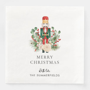 Guardanapo De Papel De Jantar Script de Natal da Família Nutcracker Personalizad