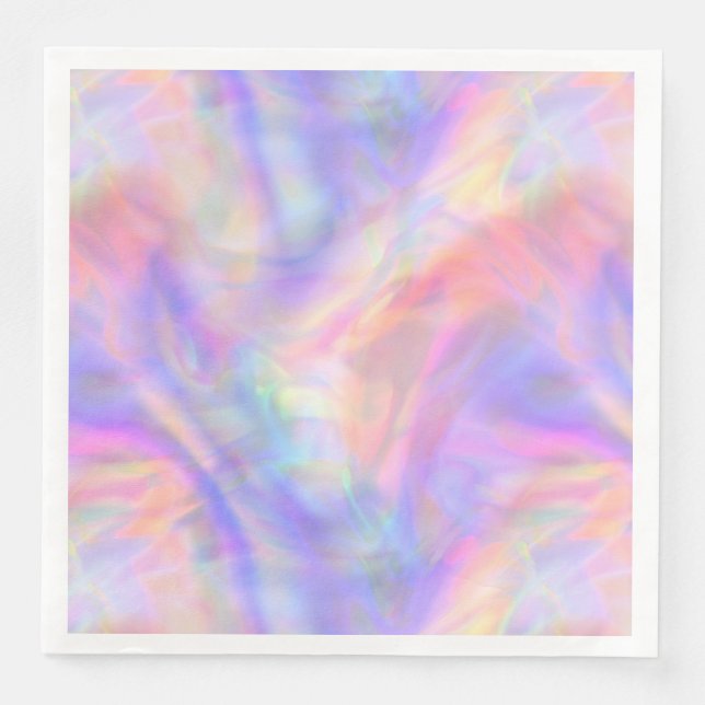 Guardanapo De Papel De Jantar segunda vista, holo pastel: (Frente)