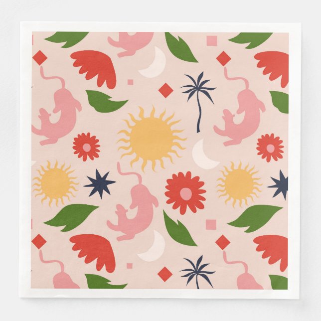 Guardanapo De Papel De Jantar Selva Celestial (Frente)