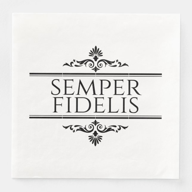 Guardanapo De Papel De Jantar Semper Fidelis (Frente)