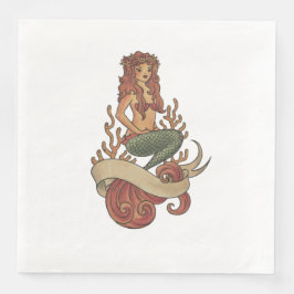 Guardanapo De Papel De Jantar sereia