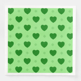 Guardanapo De Papel De Jantar Shamrock Hearts Paper Napkin