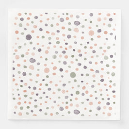 Guardanapo De Papel De Jantar Shea Confetti Watercolor Dots Paper Napkin